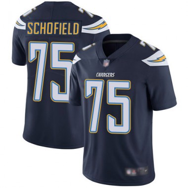 Los Angeles Chargers NFL Football Michael Schofield Navy Blue Jersey Youth Limited  #75 Home Vapor Untouchable